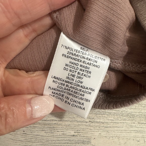 NWT! Women's Cozy Listicle Rib Knit Tank & Legging Set Mocha Large - Picture 6 of 16